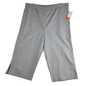 Vintage 70s Paddle & Saddle Capri Pants Sze 8 Gray Deadstock USA Casual Vacation